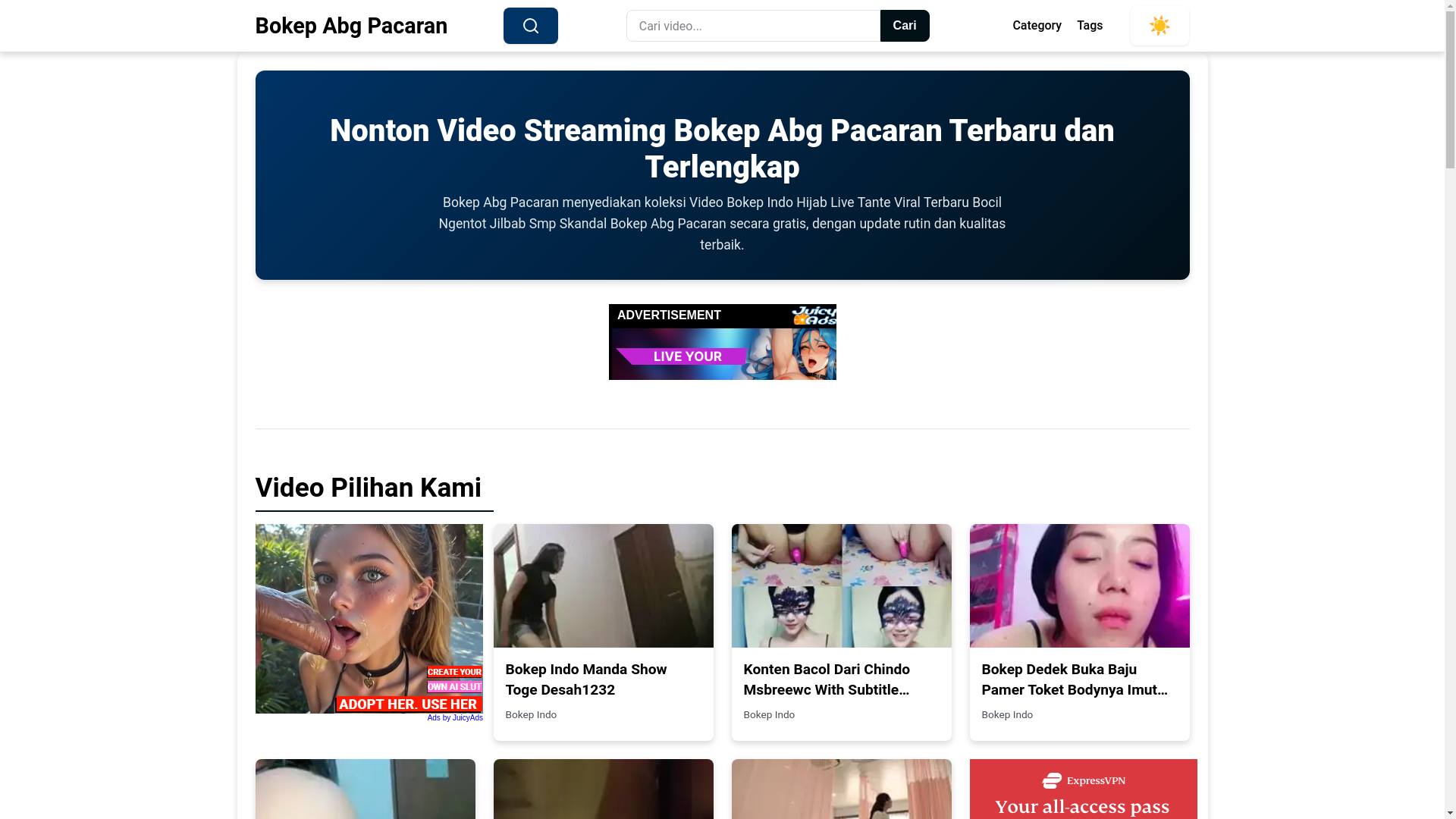 website screenshot of https://bokepabgpacaran.pages.dev/