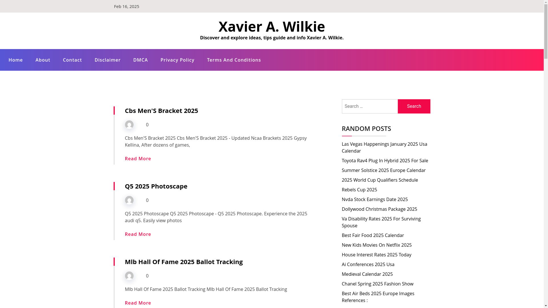 website screenshot of https://xavierawilkie.pages.dev/
