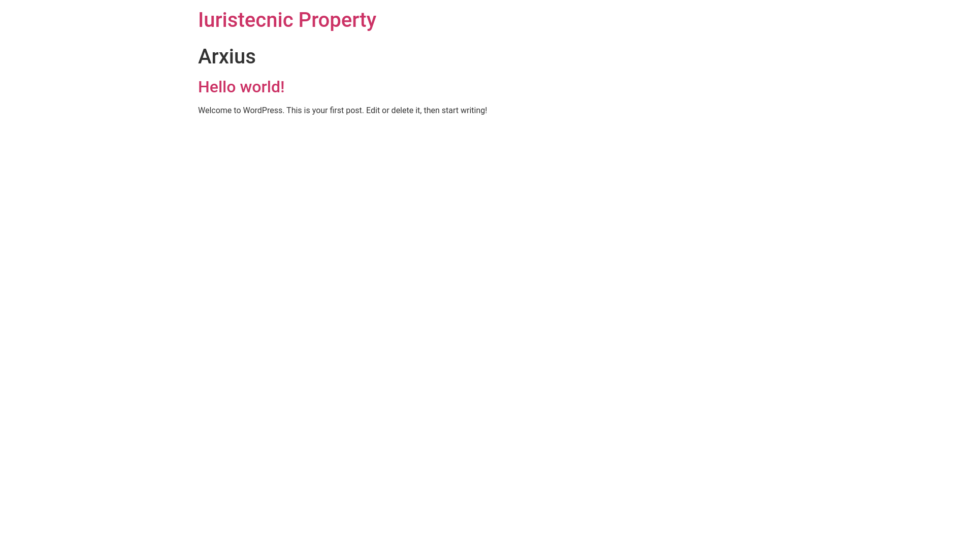 website screenshot of https://iuristecnicproperty.com/