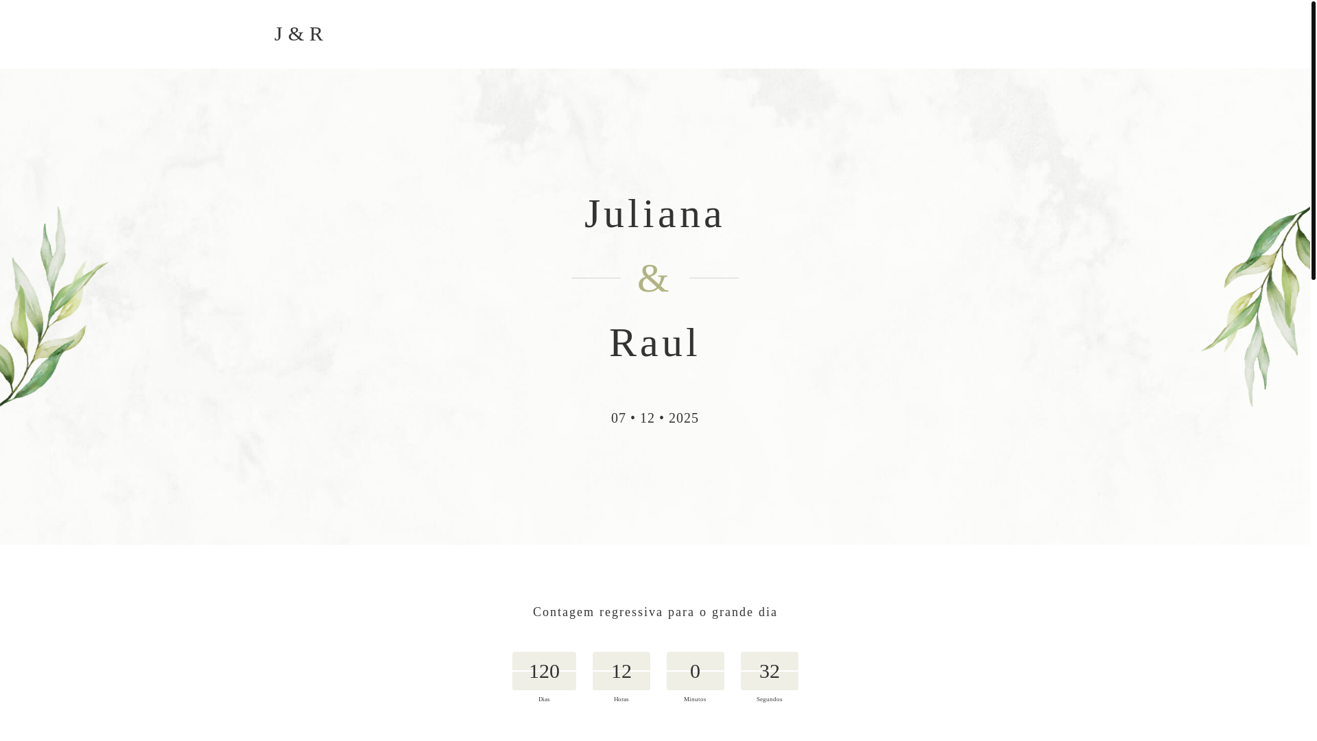 website screenshot of https://julianaeraul.com.br/