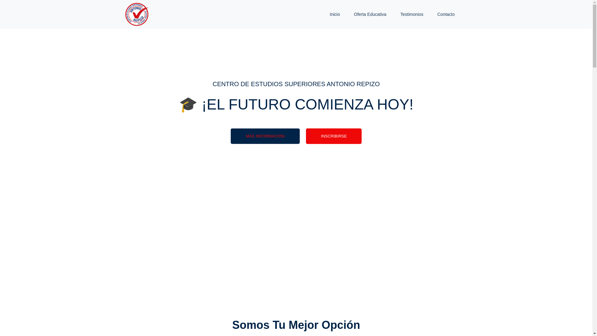 website screenshot of https://antoniorepizo.edu.mx/
