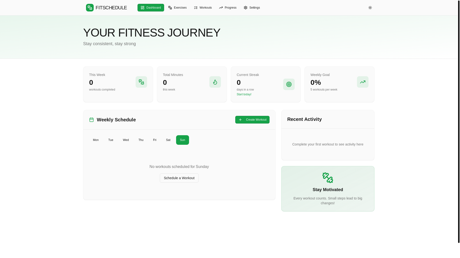 website screenshot of https://fitschedule.pro/