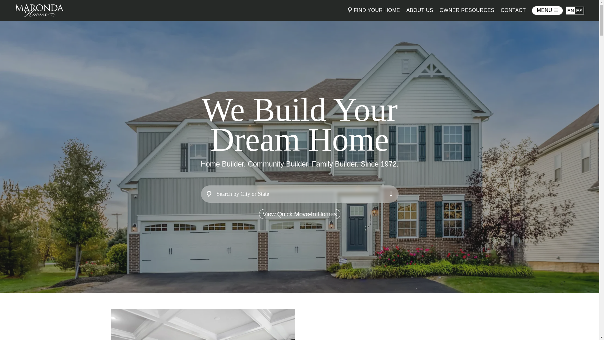 website screenshot of https://maronda-homes.pages.dev/