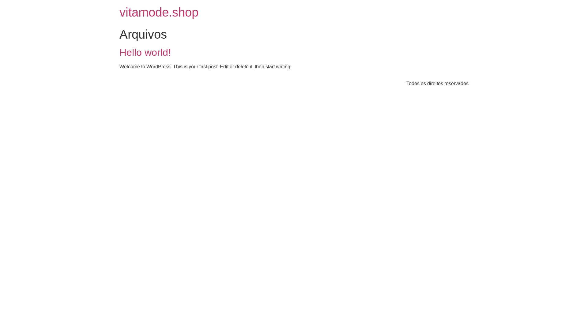 website screenshot of https://vitamode.shop/