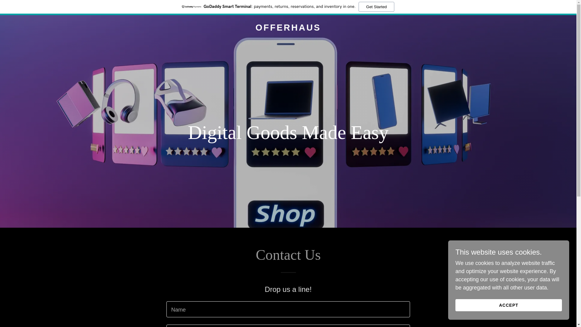 website screenshot of https://offerhaus.co/