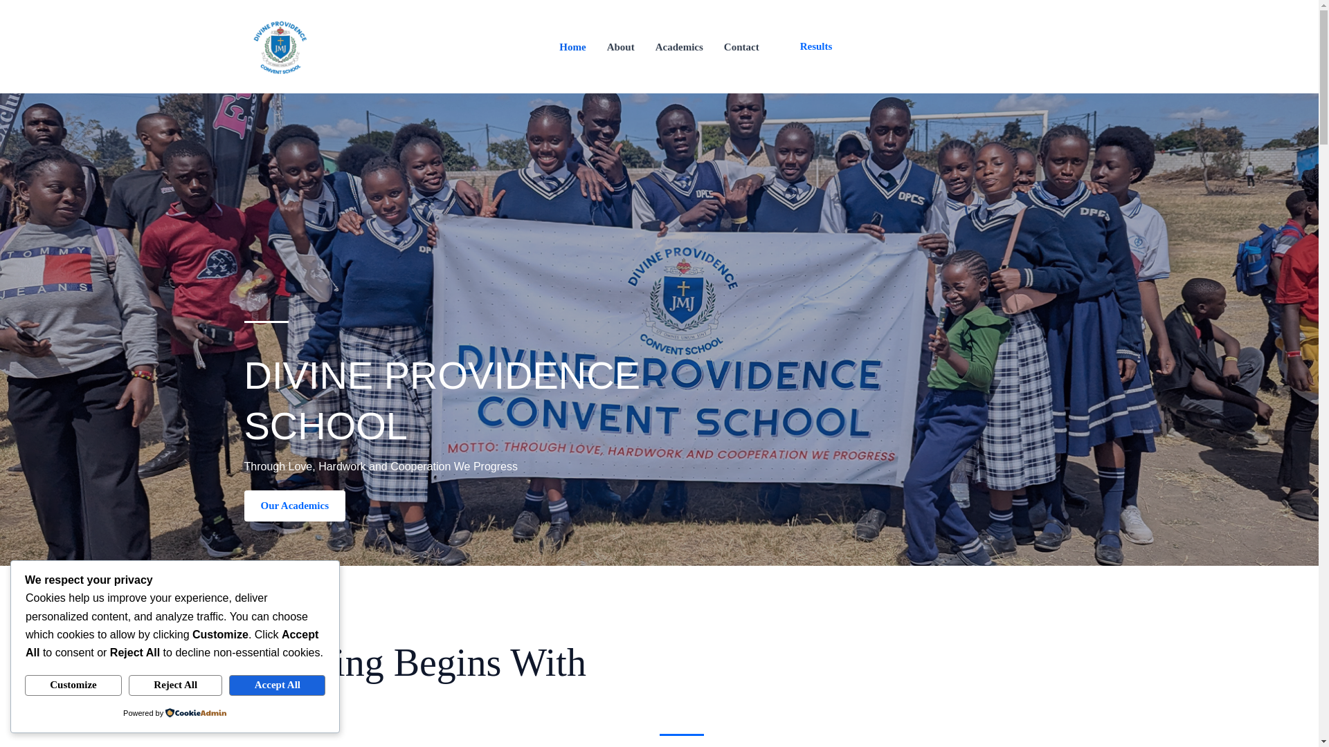 website screenshot of https://dpcskool.com/