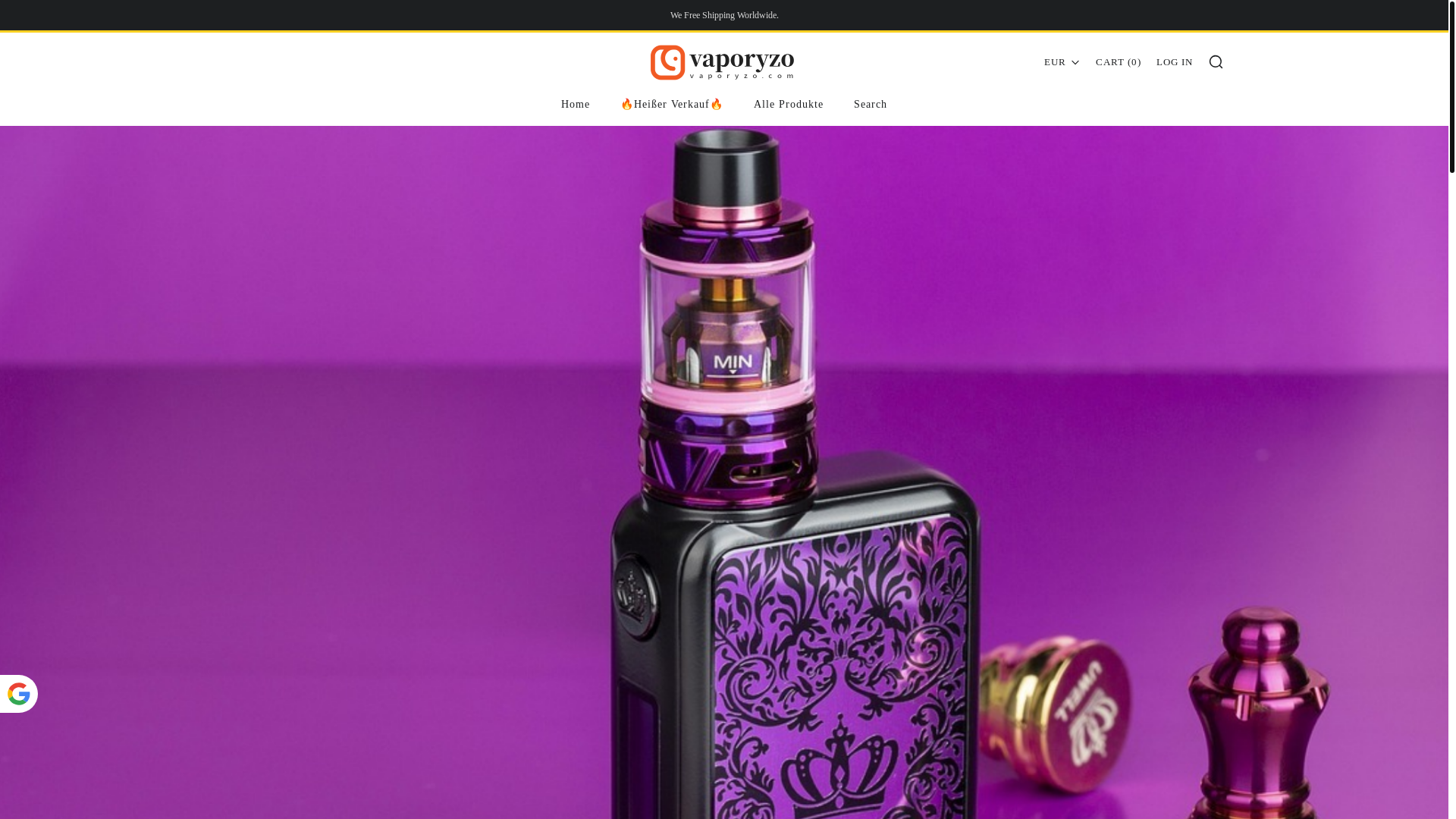 website screenshot of https://vaporyzo.com/