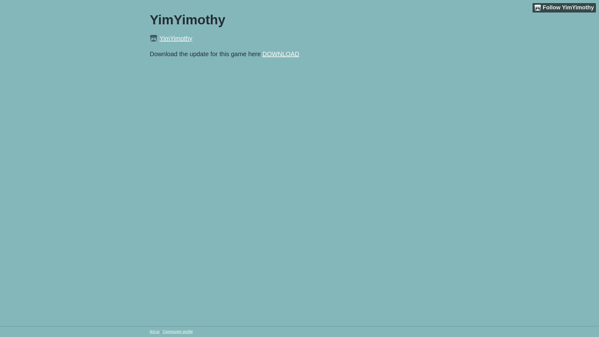 website screenshot of https://yimyimothy.itch.io/