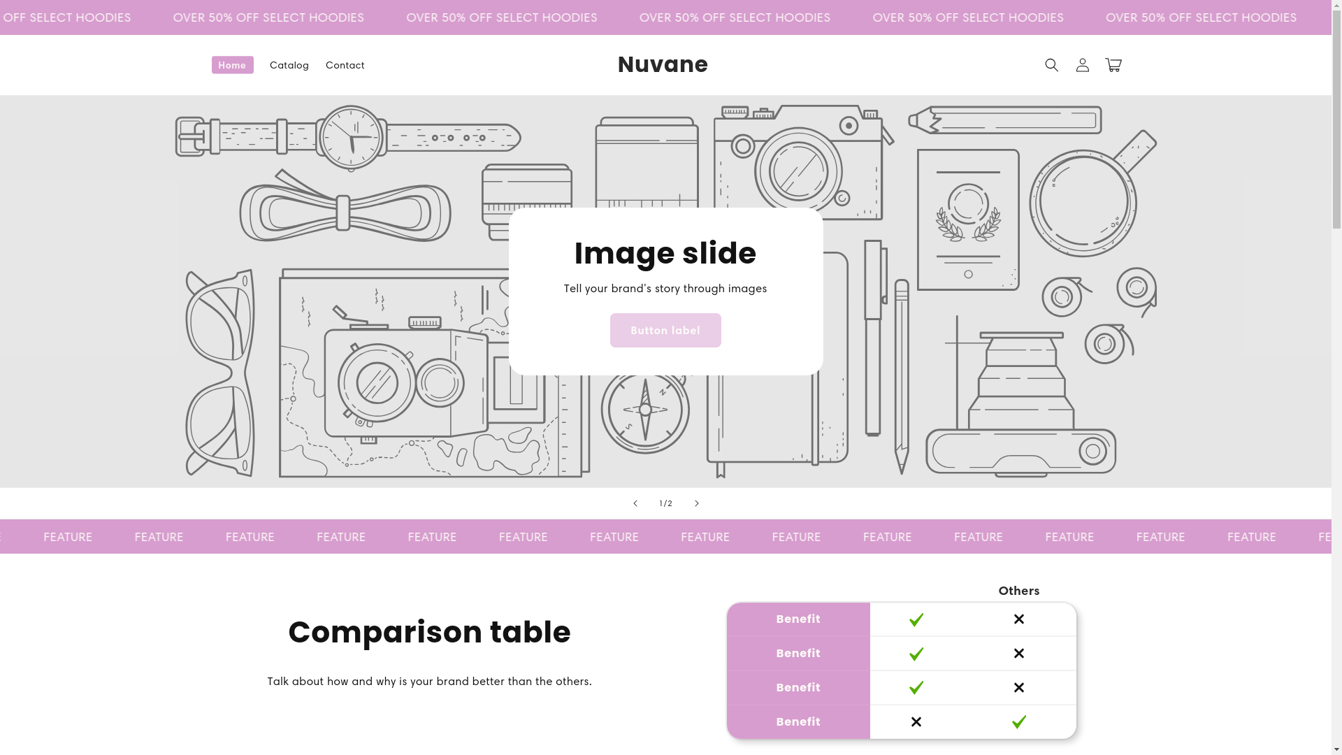 website screenshot of https://nuvaneclothing.com/