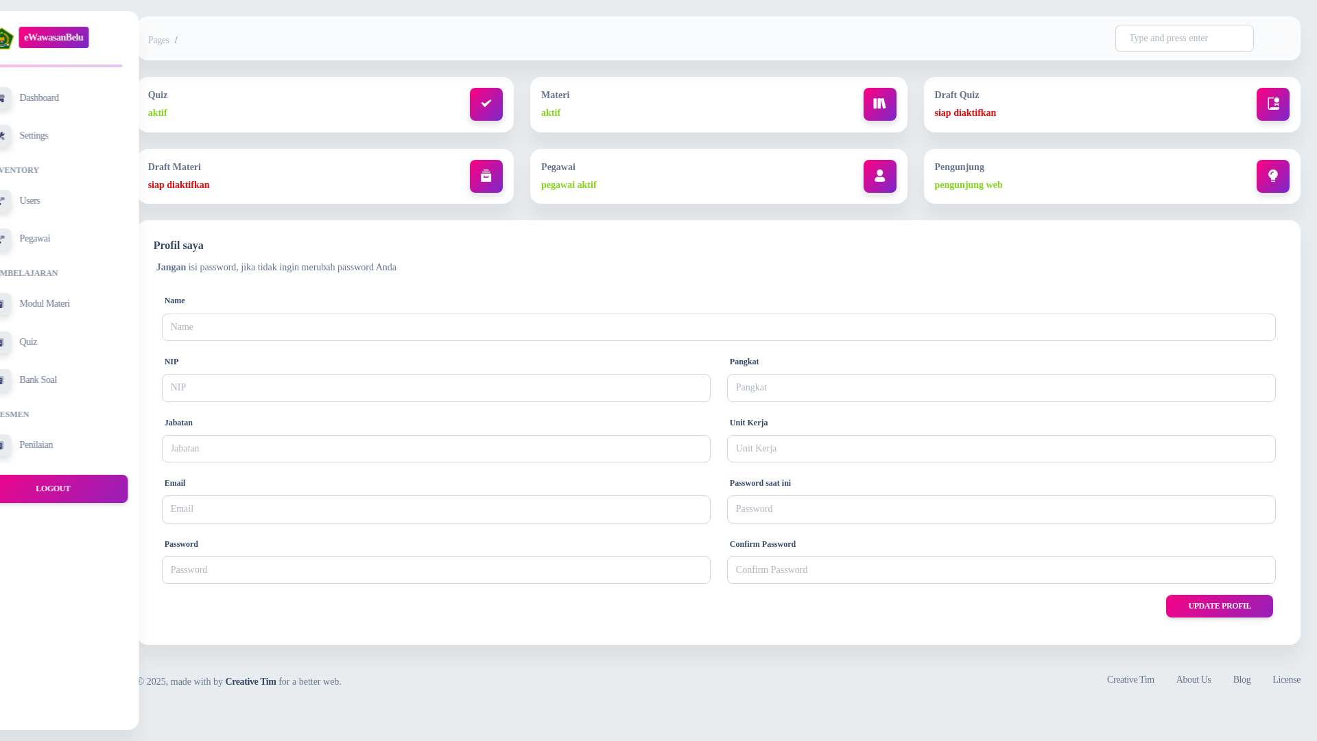 website screenshot of https://ewawasanbelu.cloud/