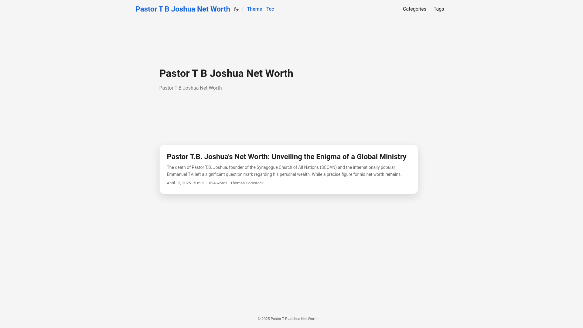 website screenshot of https://pastor-t-b-joshua-net-worth.pages.dev/
