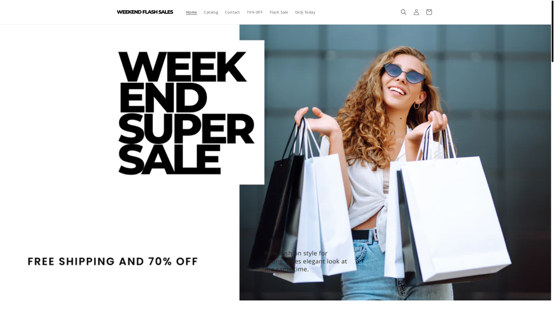 website screenshot of https://wekeendflashsales.shop/