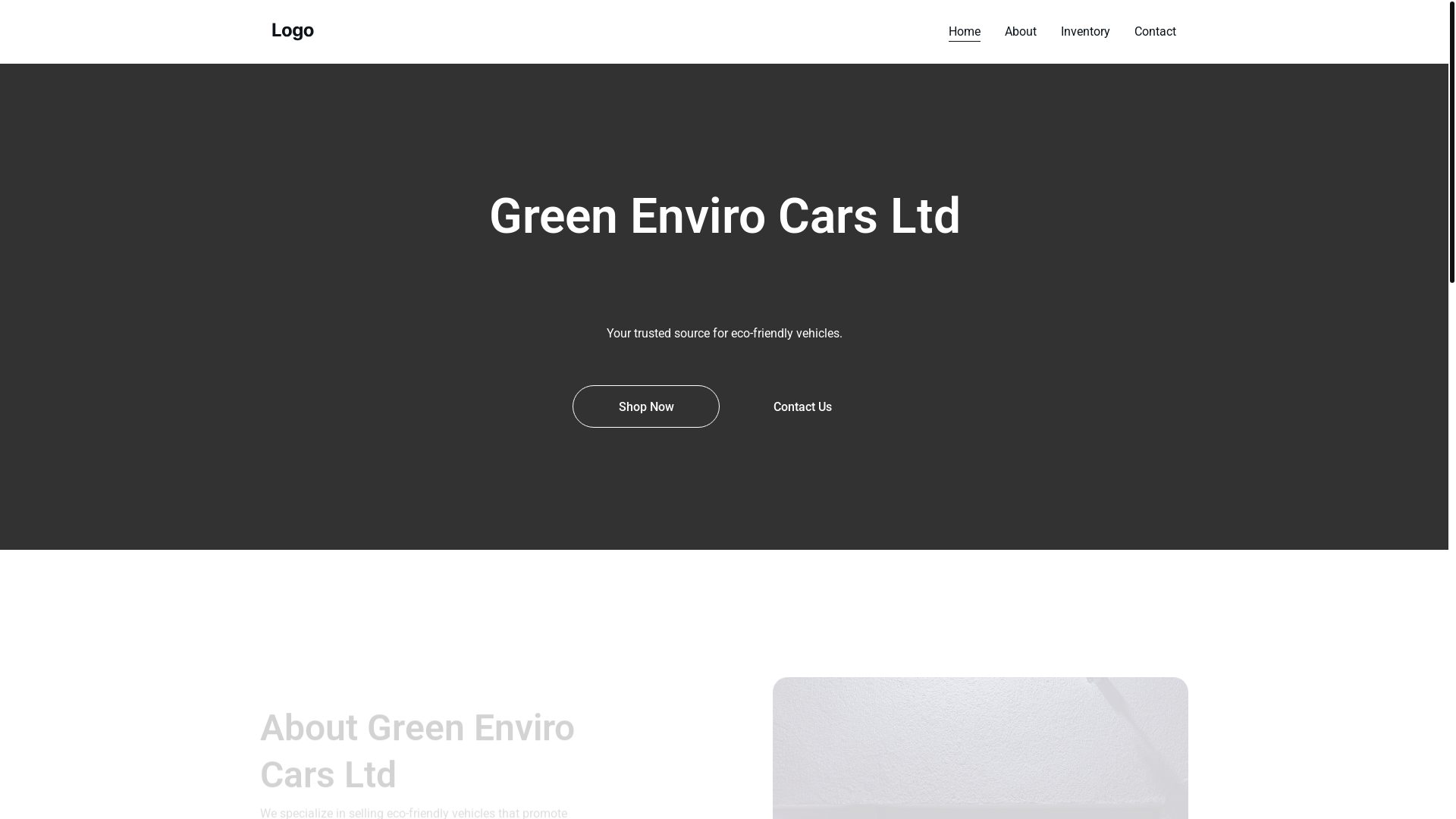 website screenshot of https://greenenvirocar.co.uk/