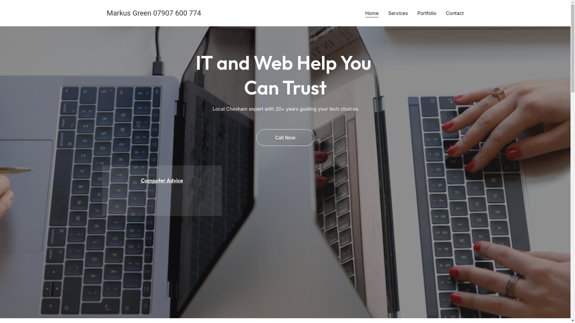 website screenshot of https://markus-it-support.com/