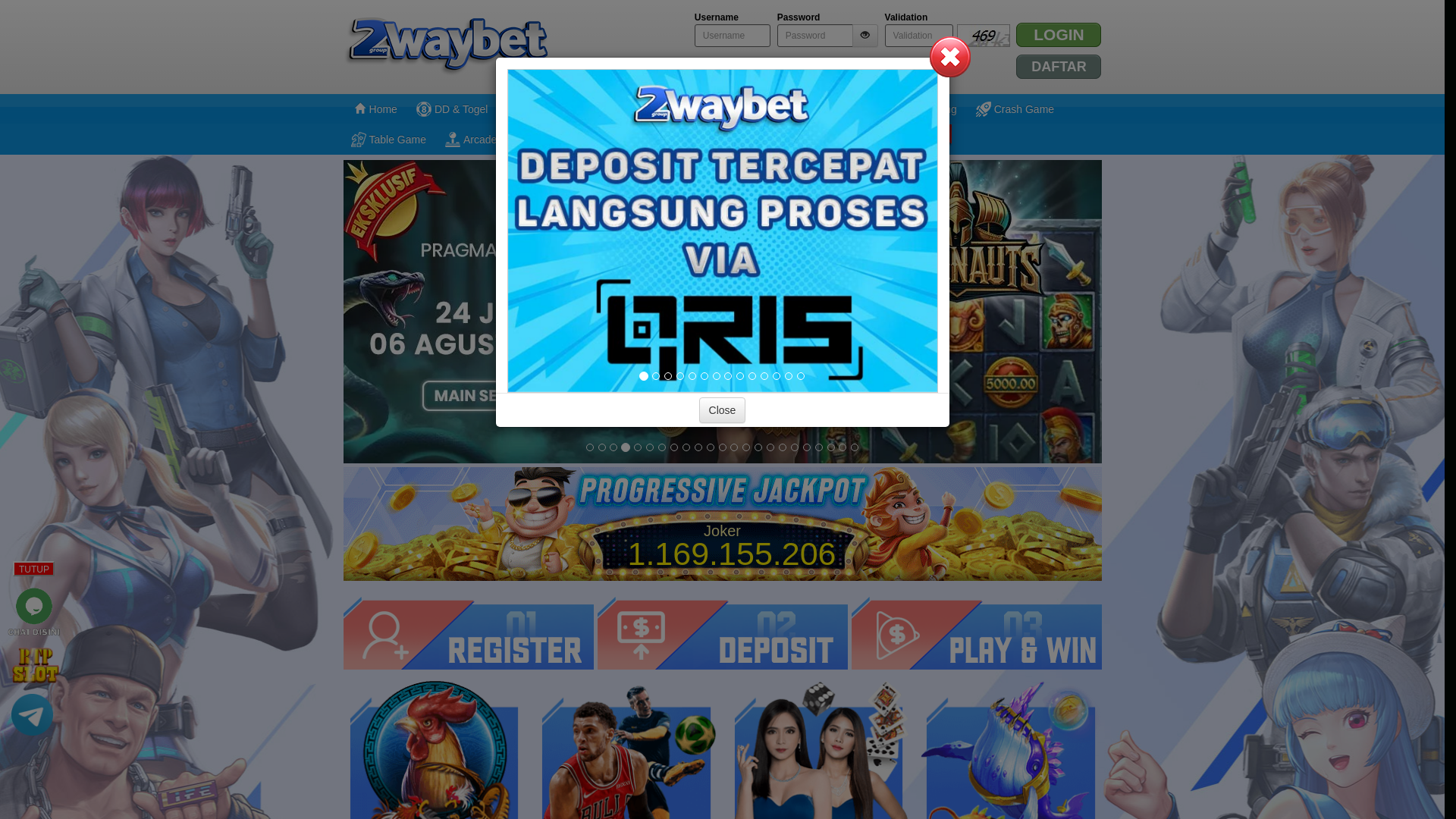 website screenshot of https://2wgaming.digital/