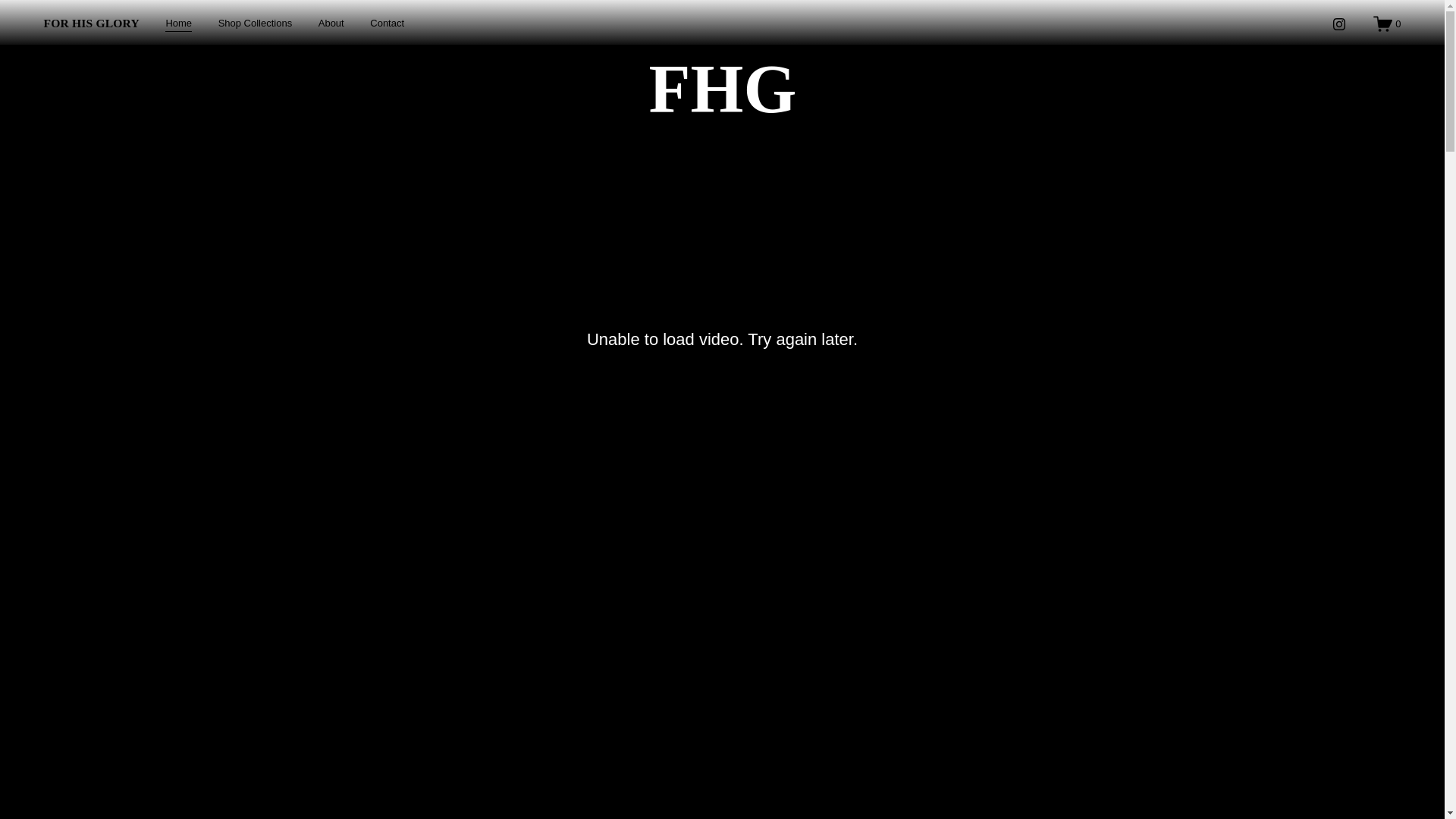 website screenshot of https://fhgmerch.com/