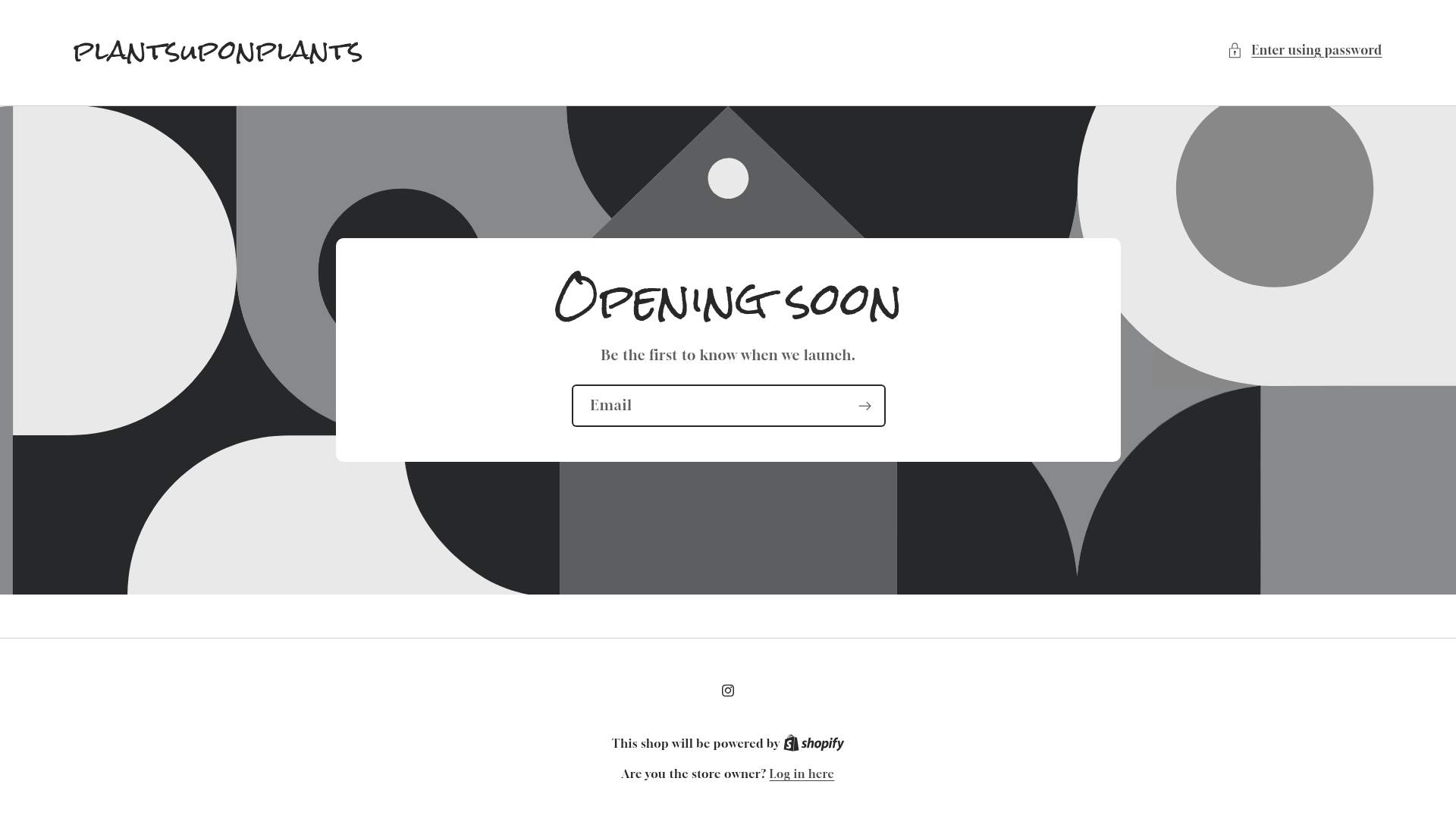 website screenshot of https://plantsuponplants.com/