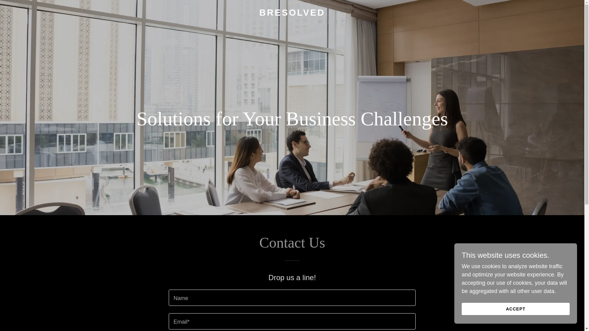 website screenshot of https://bresolved.com/