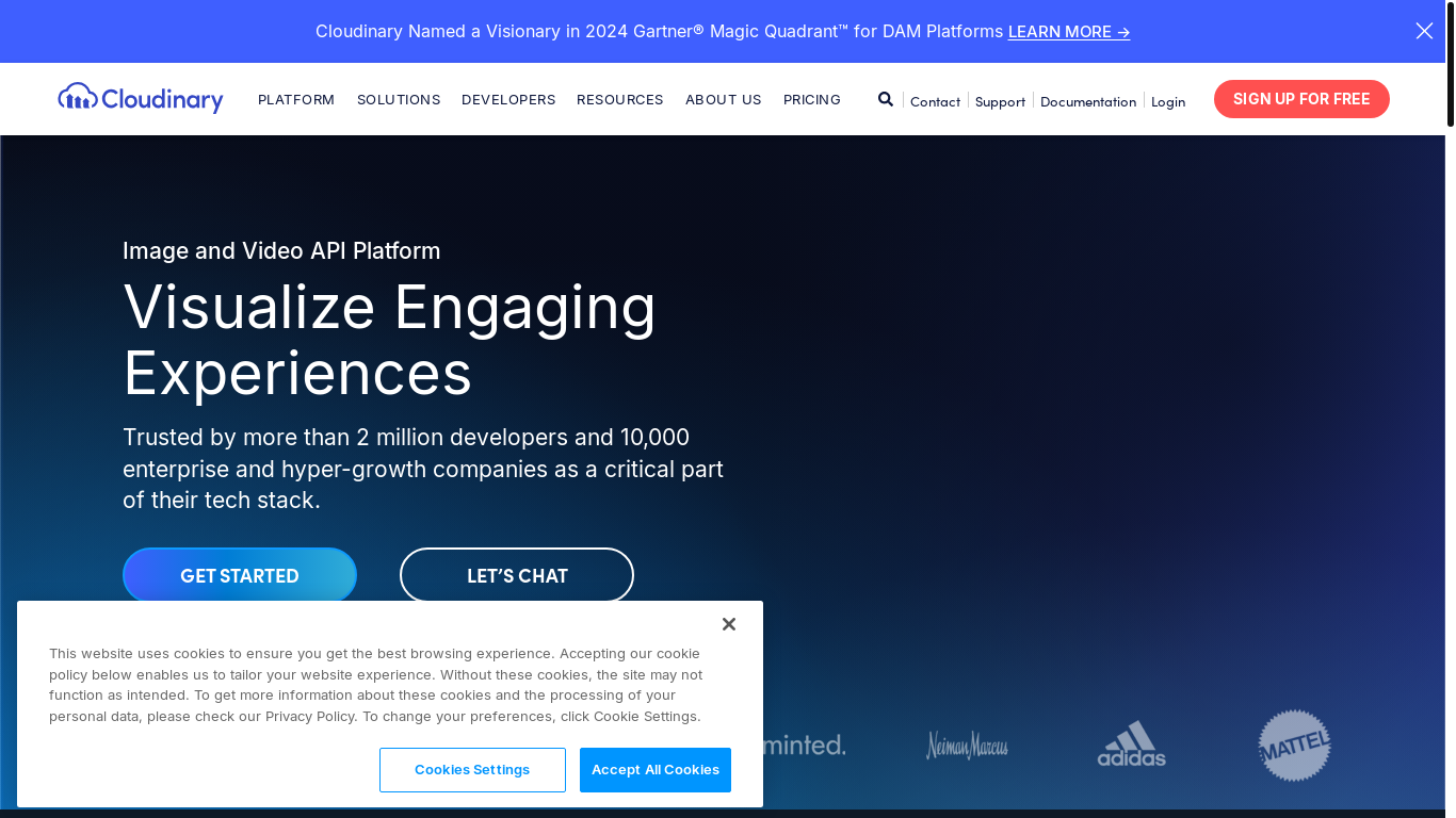 website screenshot of https://res.cloudinary.com/