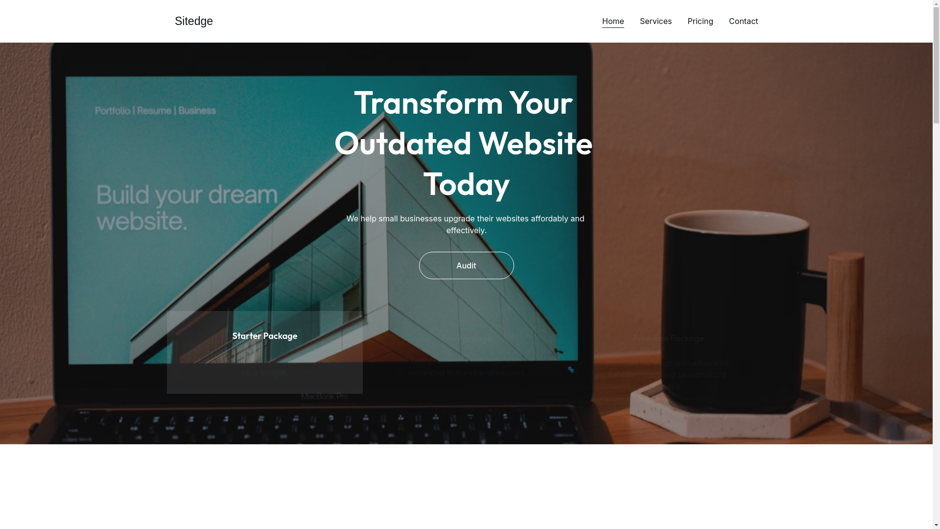 website screenshot of https://sitedge.io/