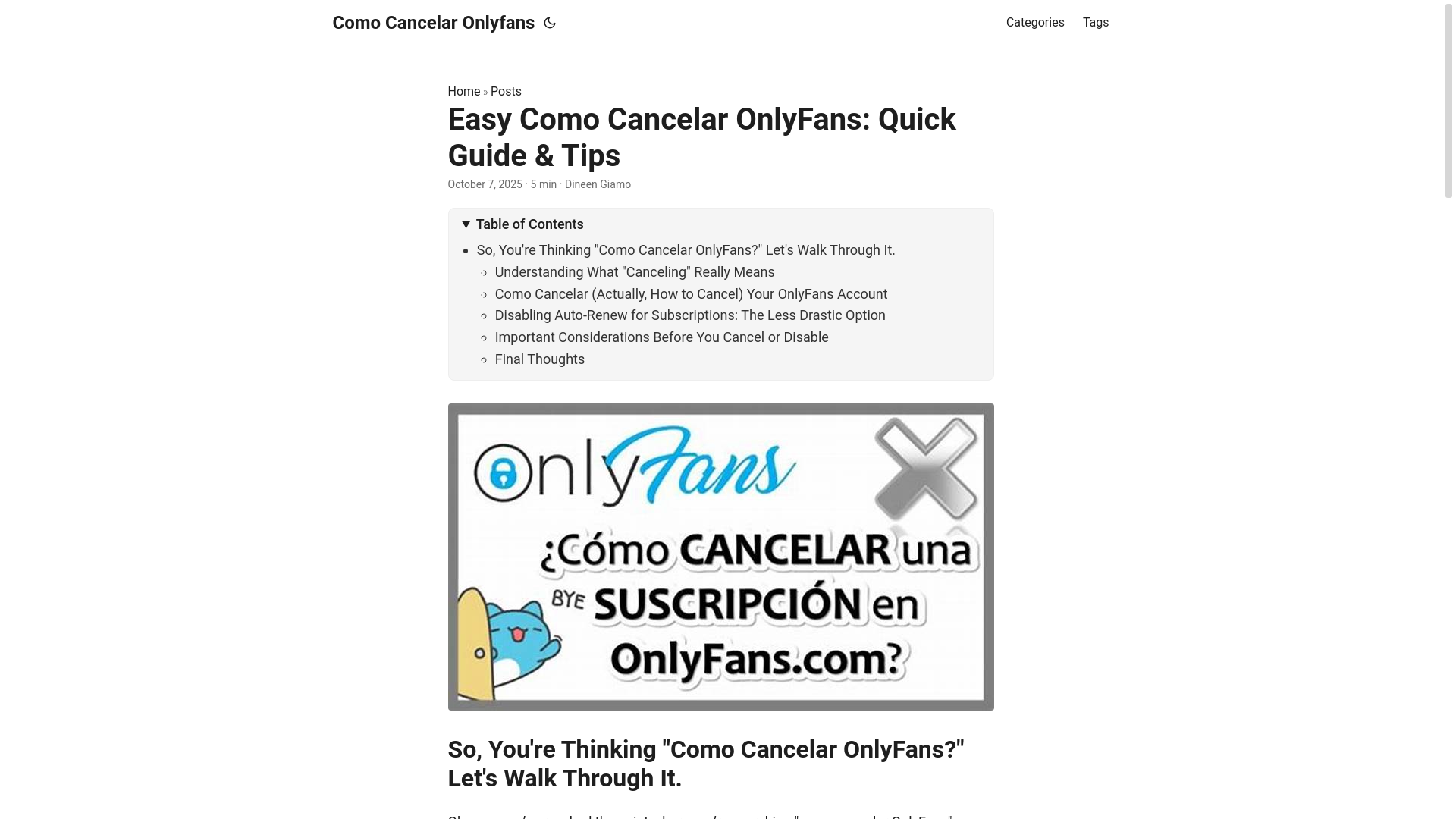 website screenshot of https://como-cancelar-onlyfans.pages.dev/