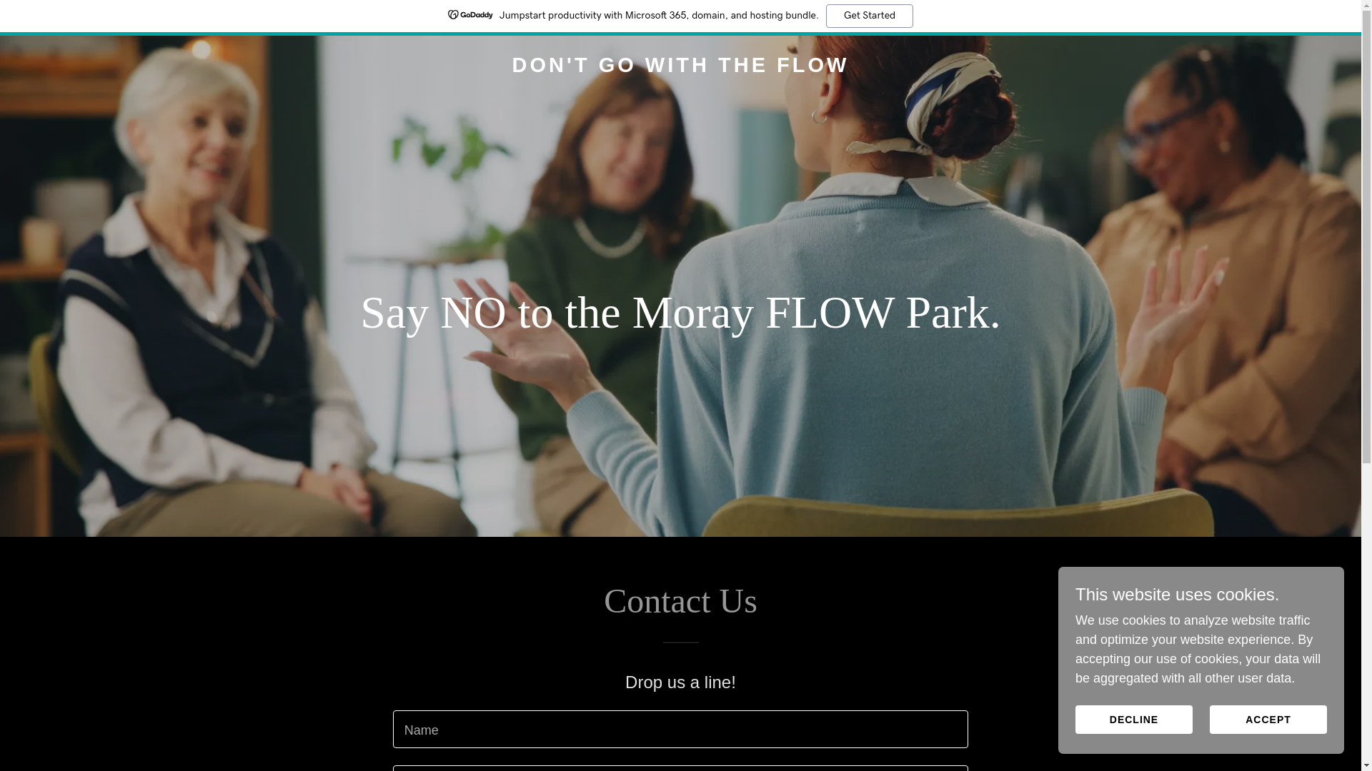 website screenshot of https://dontgowiththeflow.co.uk/