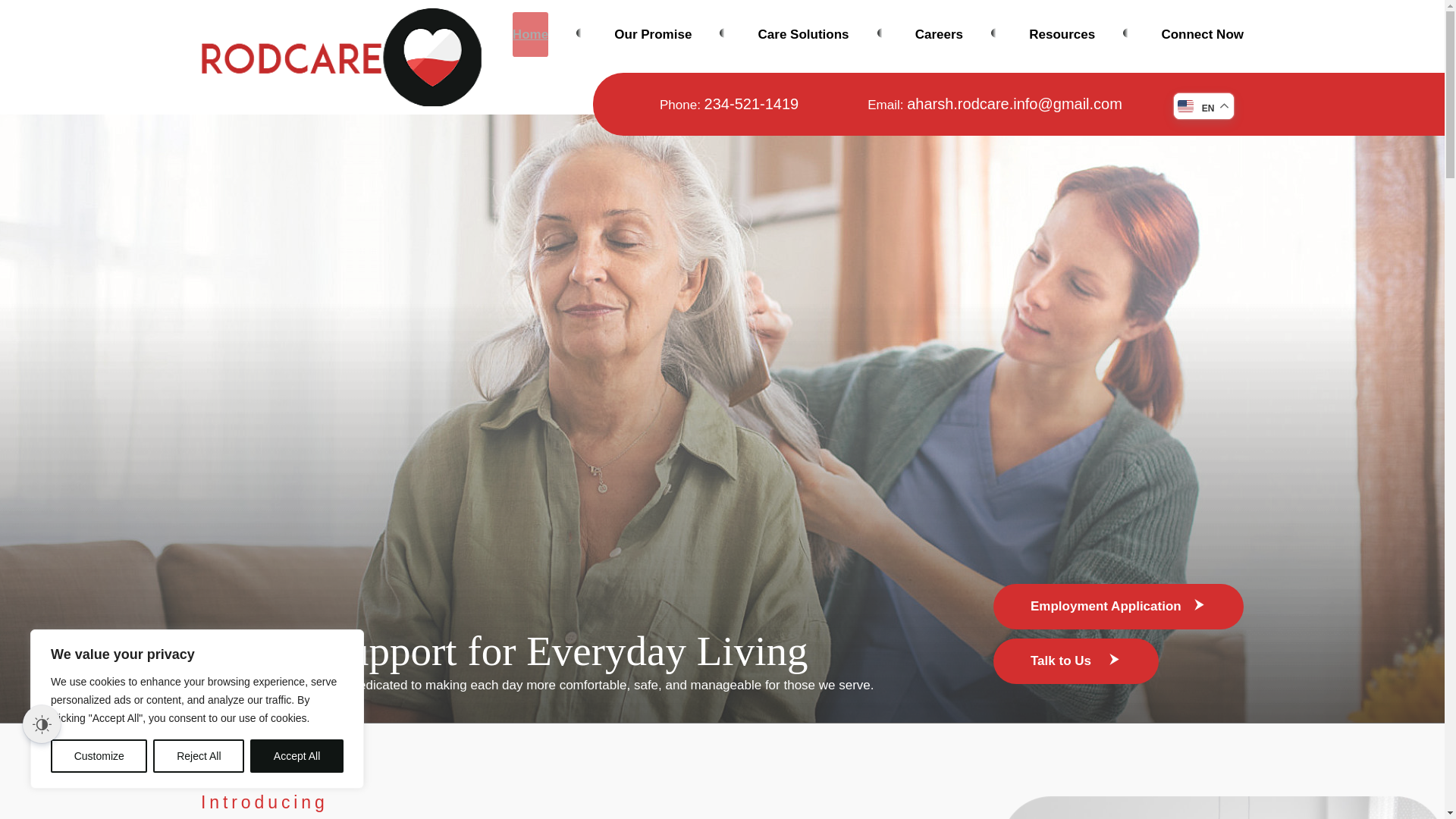 website screenshot of https://rodcarellc.com/