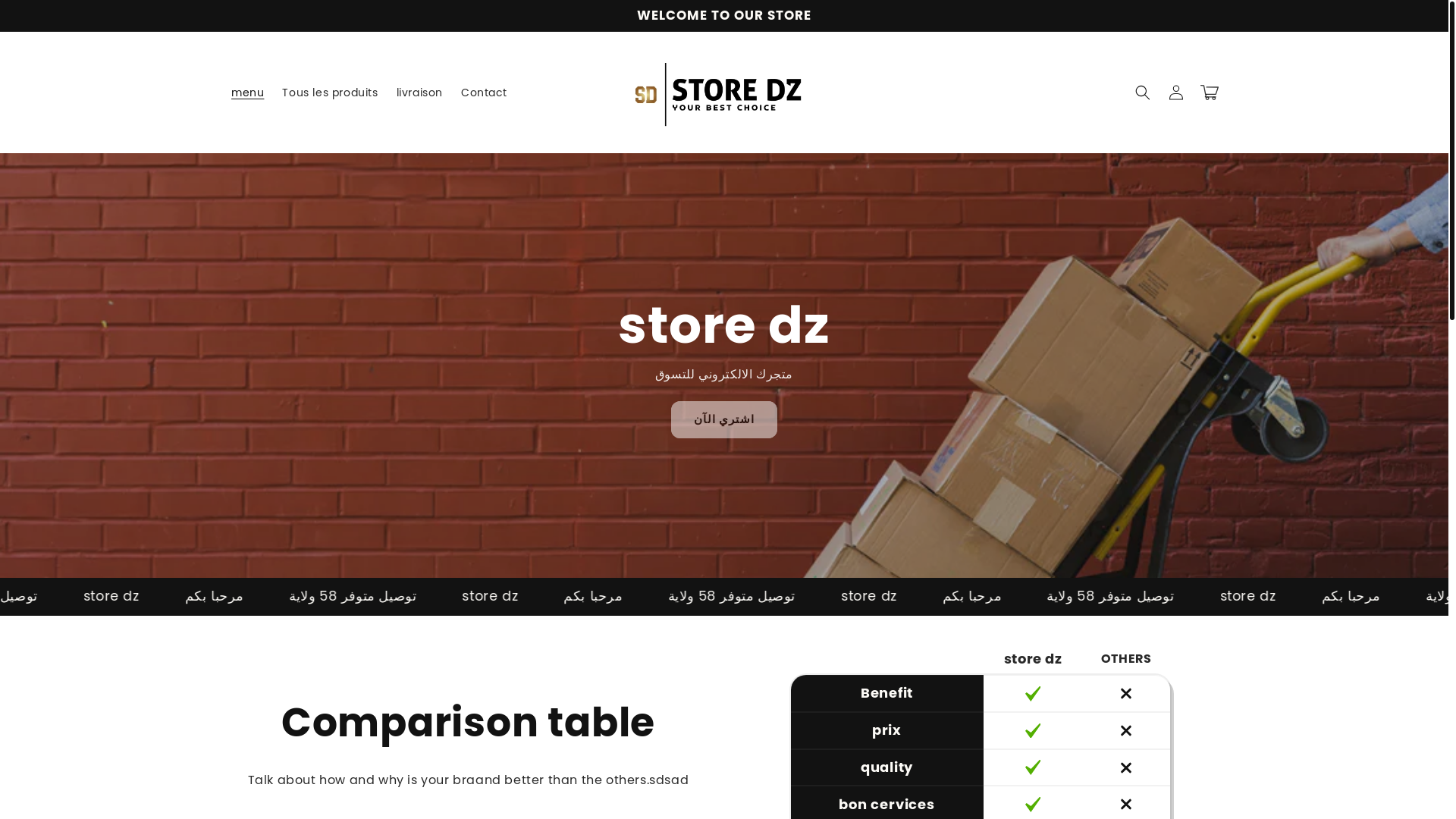 website screenshot of https://storedzzz.com/