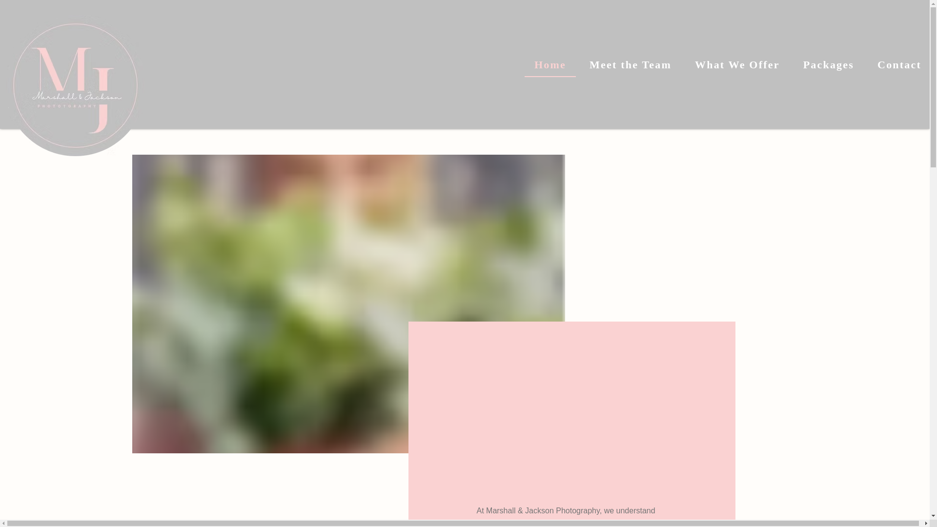 website screenshot of https://marshallandjacksonphotography.co.uk/