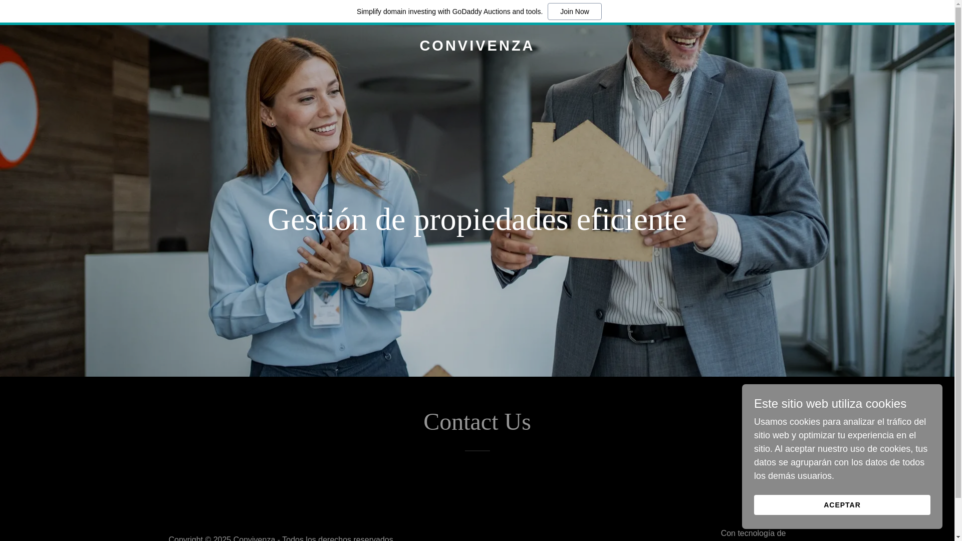 website screenshot of https://grupoconvivenza.com/