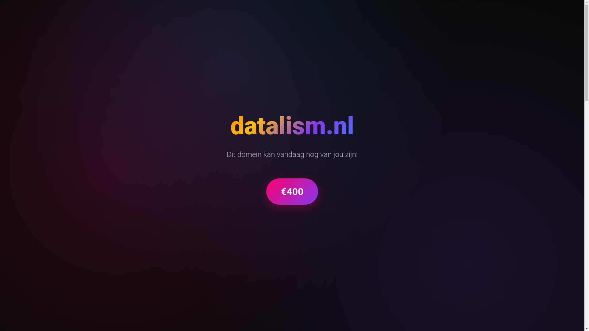 website screenshot of https://datalism.nl