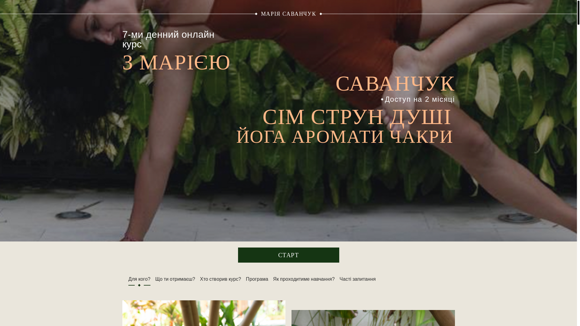 website screenshot of https://mariasavanchuk.com/