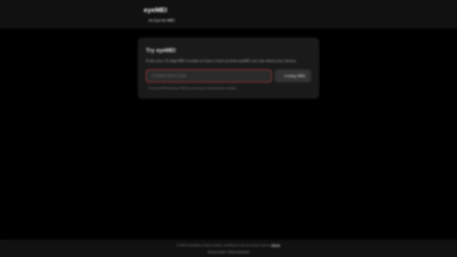 website screenshot of https://eyemei.cc/