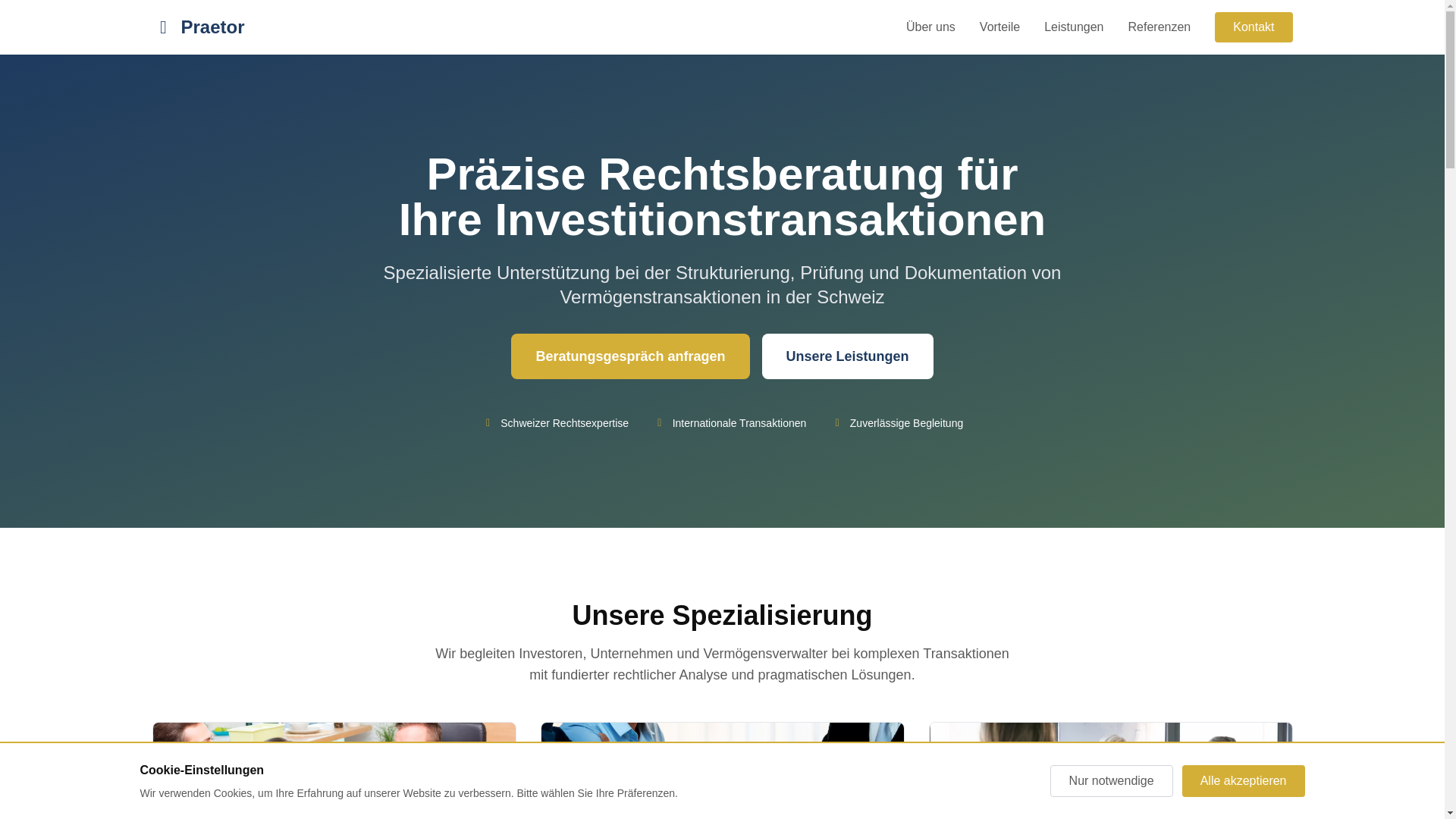 website screenshot of https://praetoreh.live/