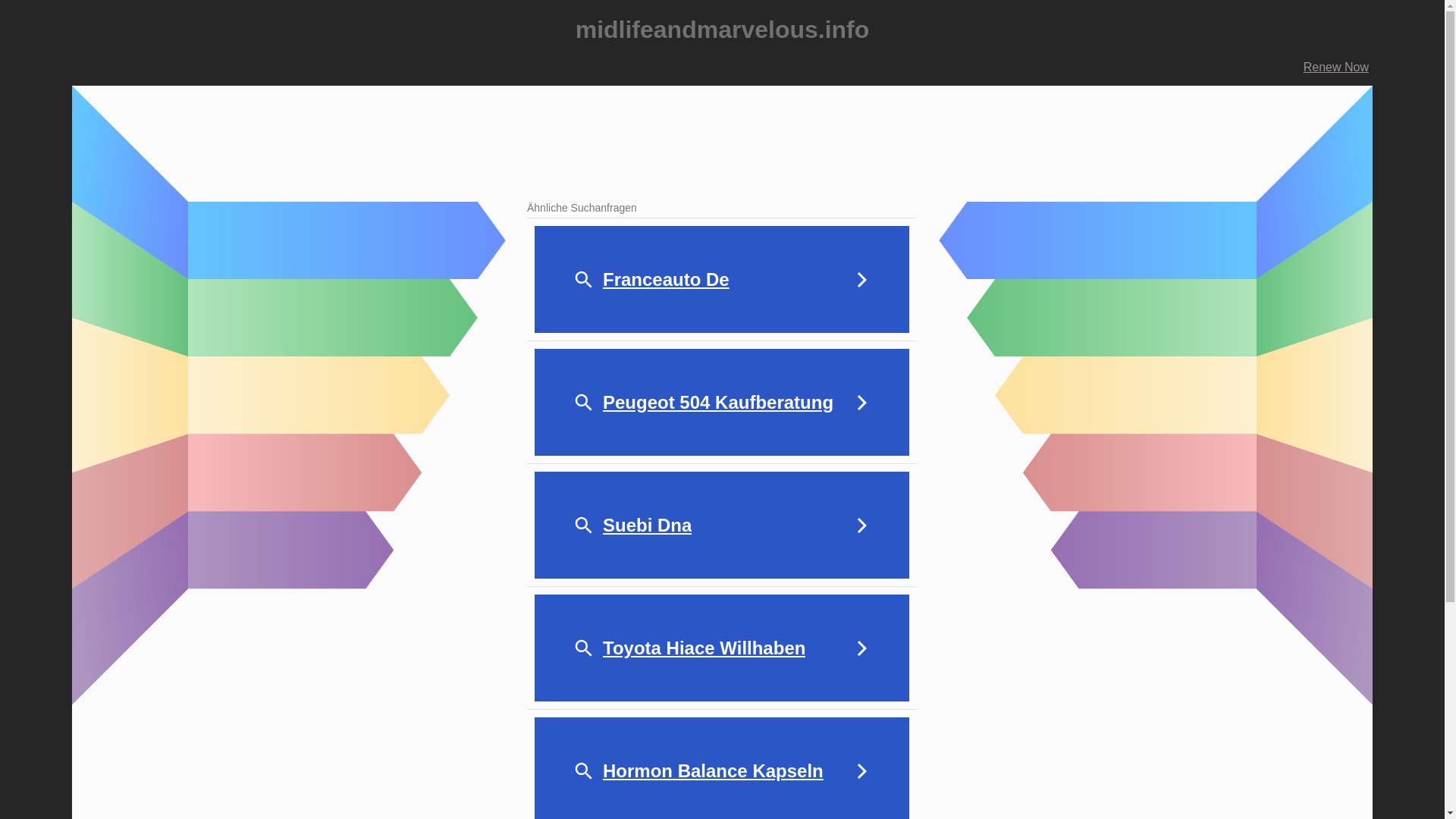 website screenshot of https://midlifeandmarvelous.info/