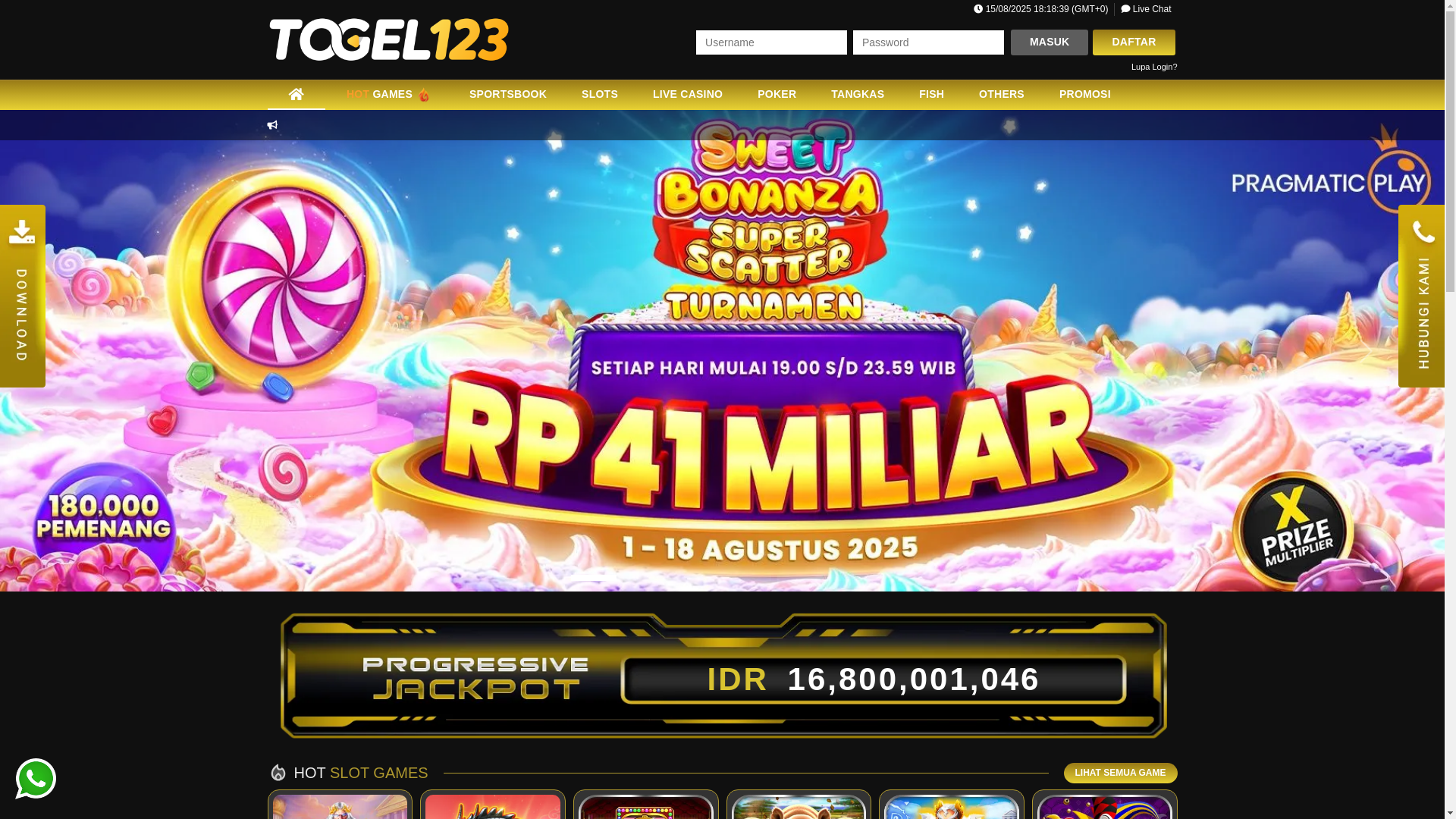 website screenshot of https://togelpanah.space/