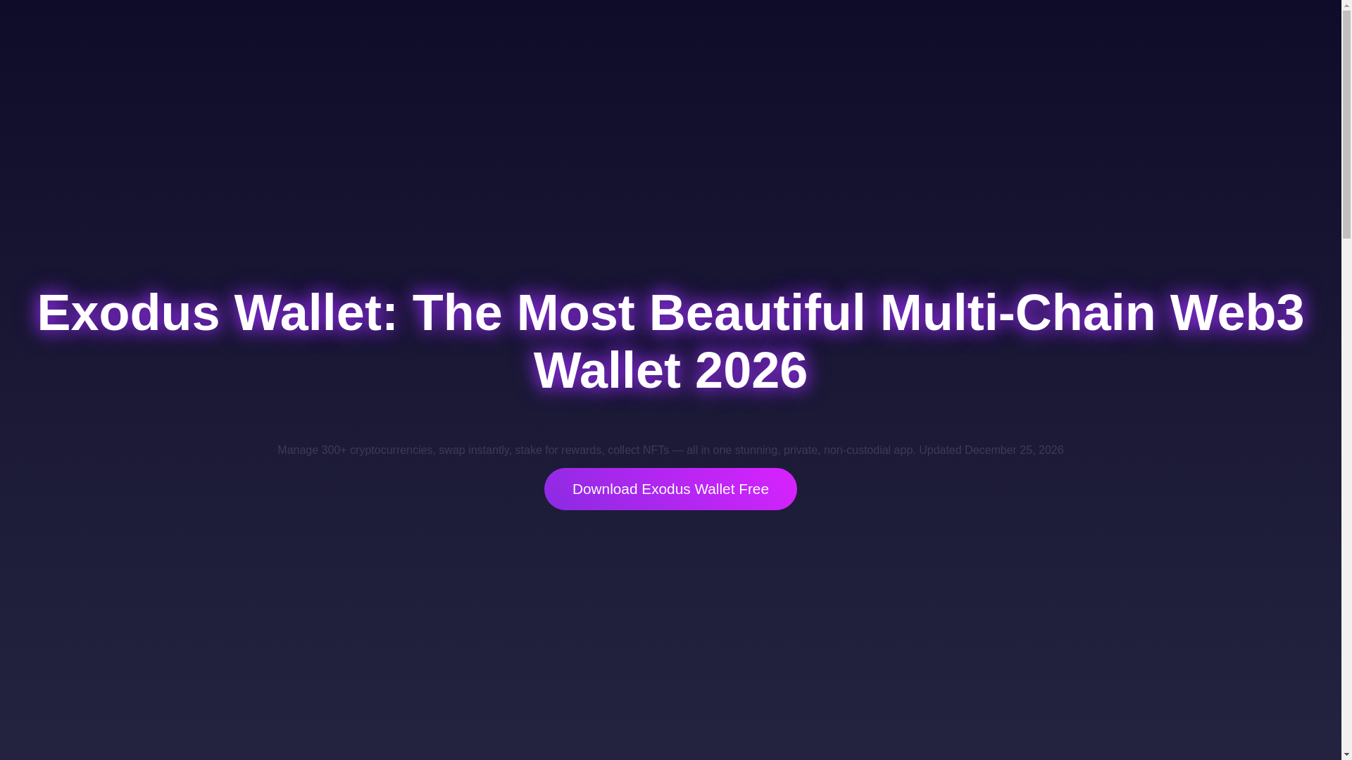 website screenshot of https://exoducs.us.com/