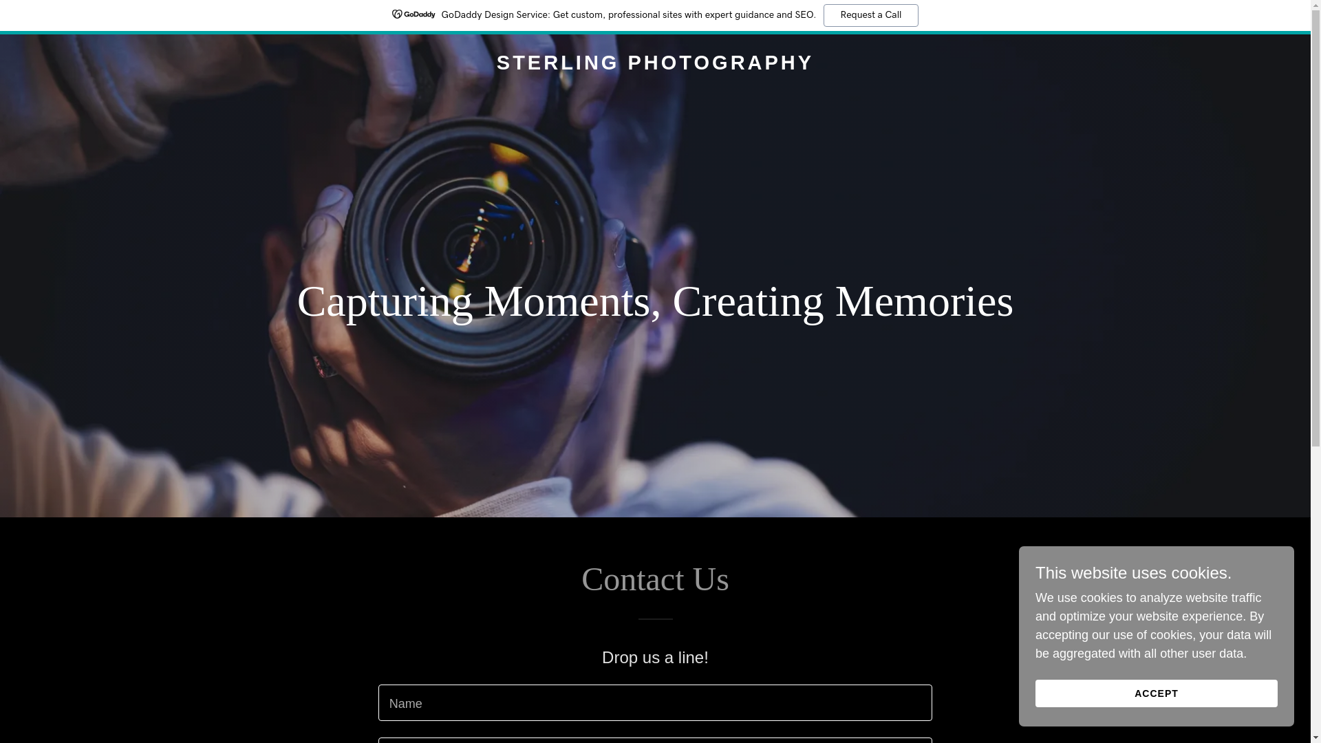 website screenshot of https://sterlingphotographyoc.com/