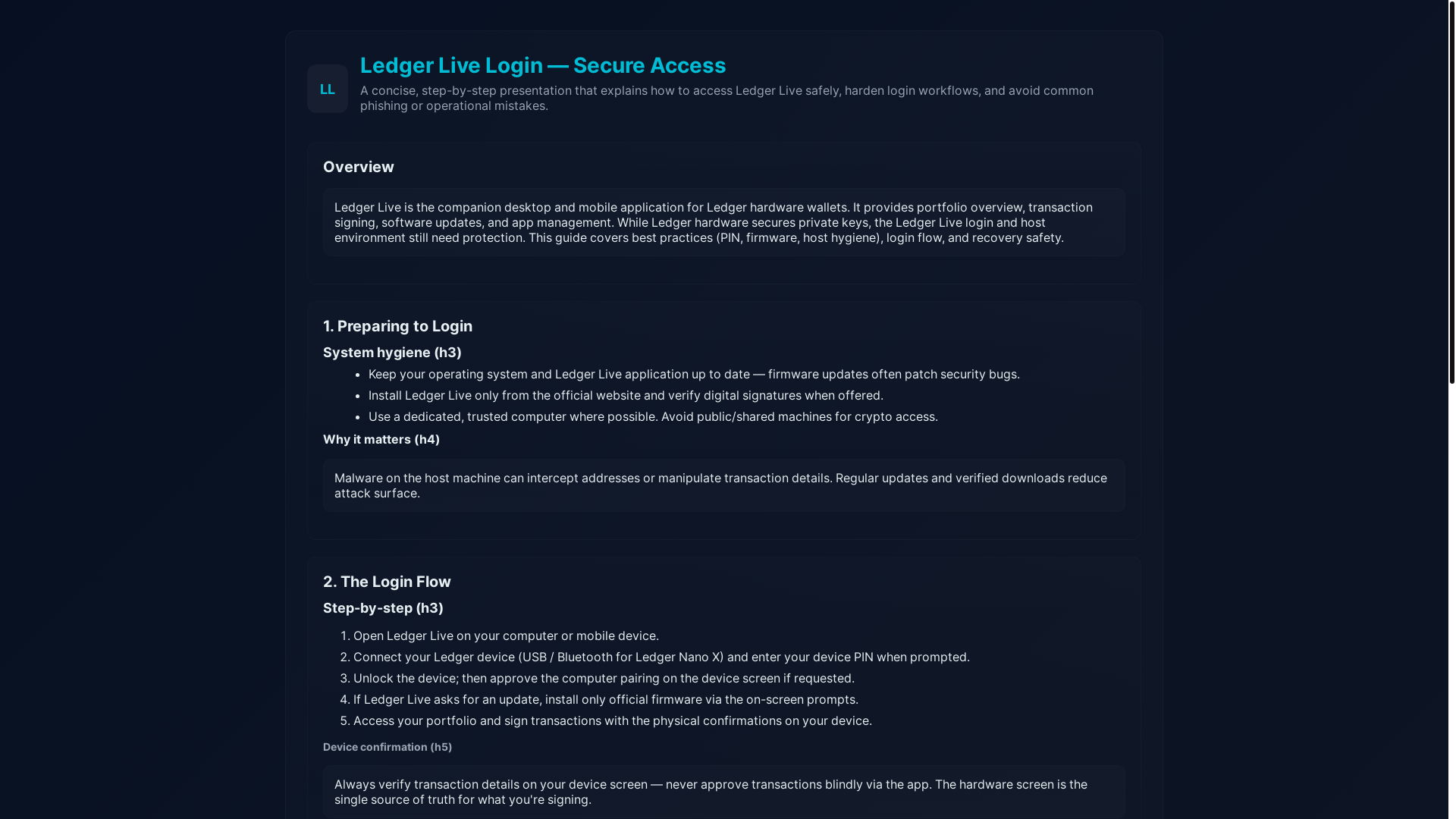 website screenshot of https://depot--ledger-helpe.pages.dev/