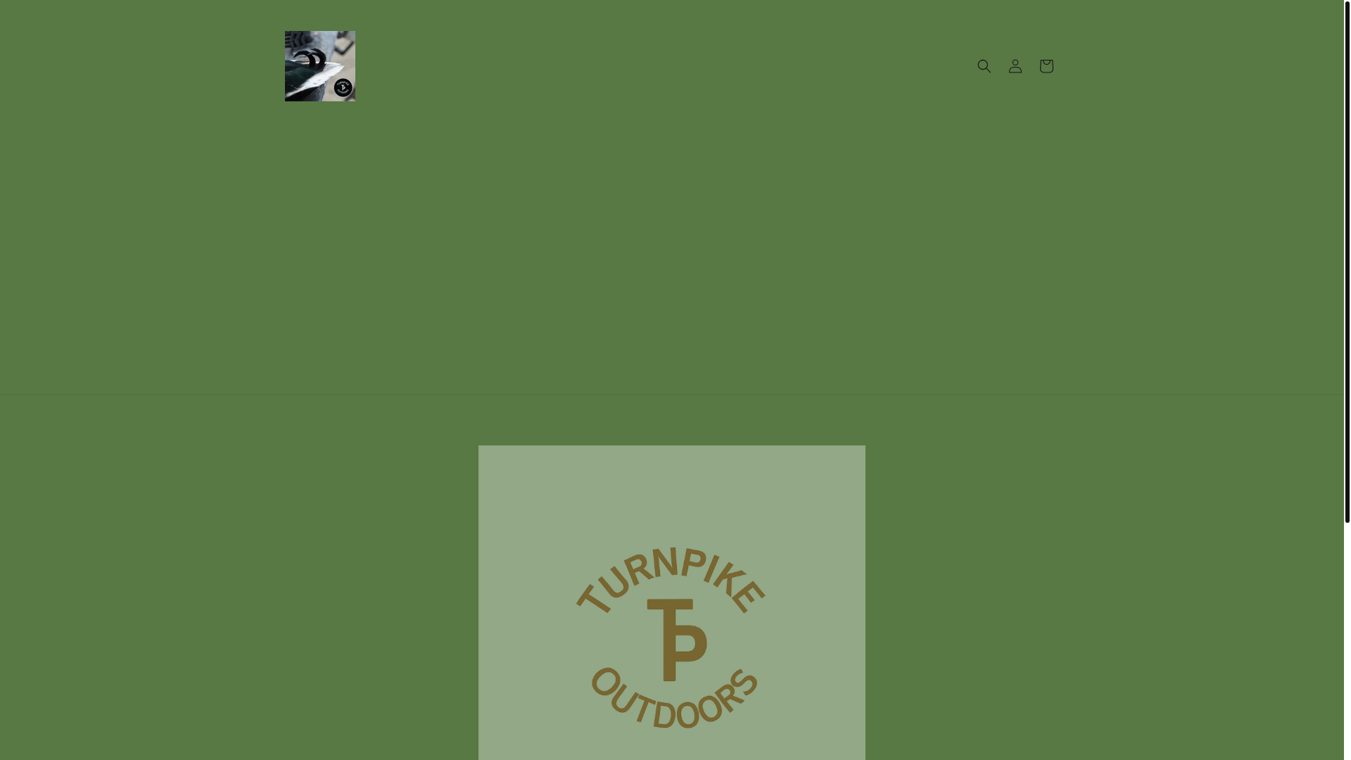 website screenshot of https://turnpikeoutdoorsoutdoorsmerch.com/