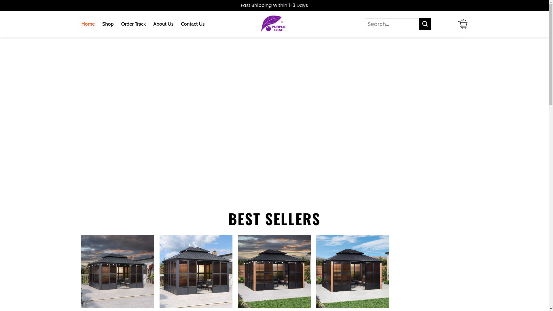 website screenshot of https://thepurpleleafshop.shop/