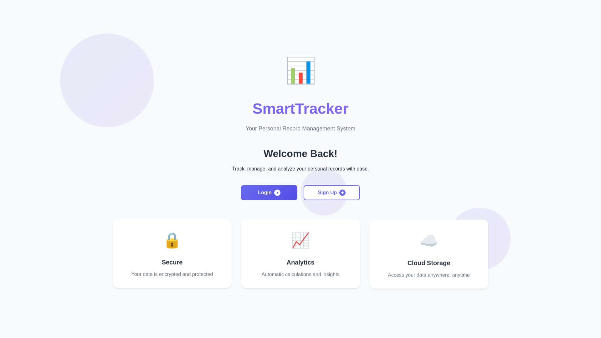 website screenshot of https://smarttracker.pages.dev/