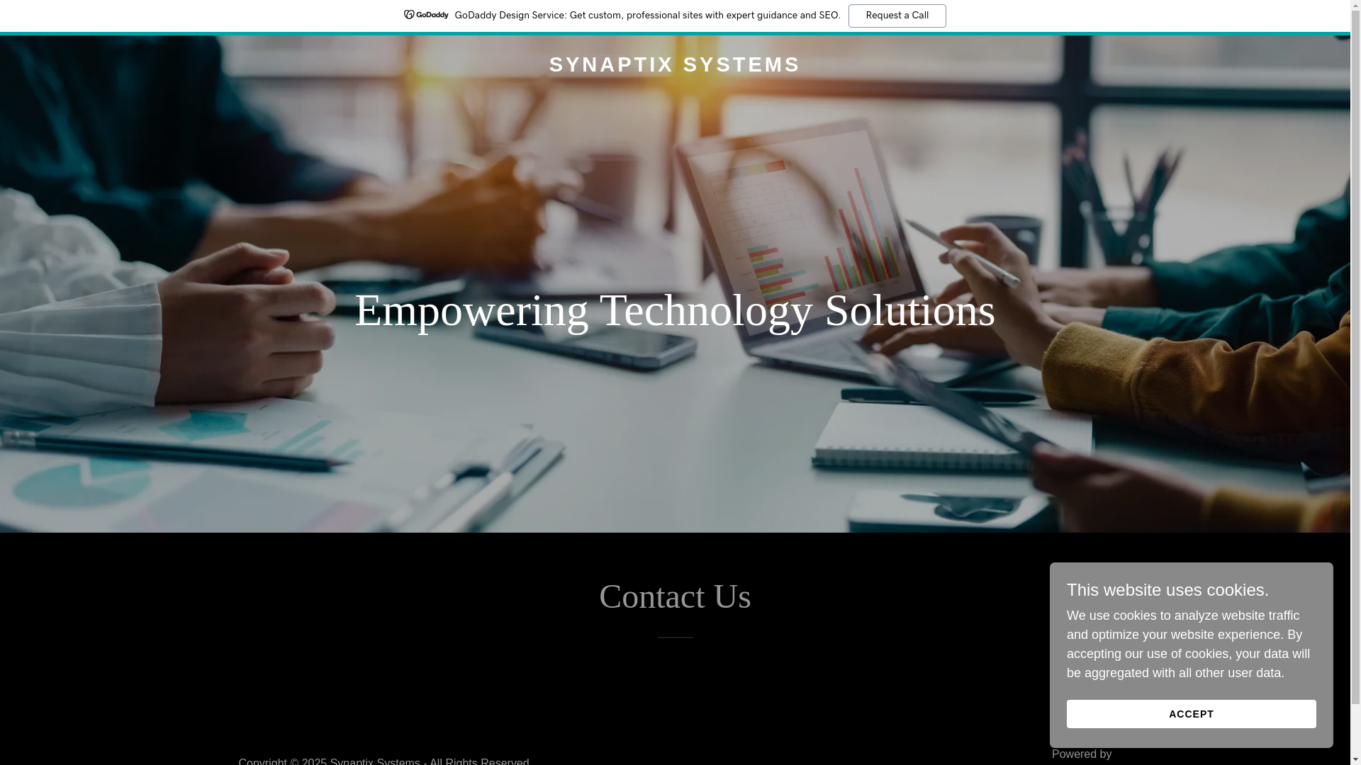 website screenshot of https://synaptixsys.com/