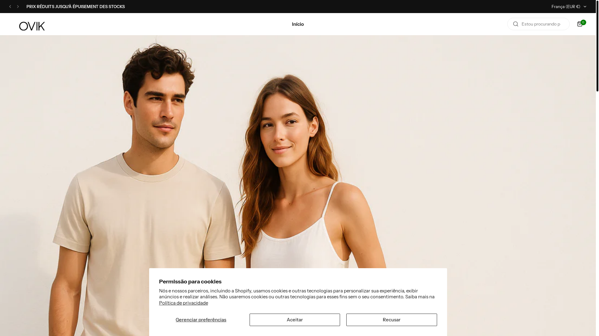 website screenshot of https://ovikparis.com/