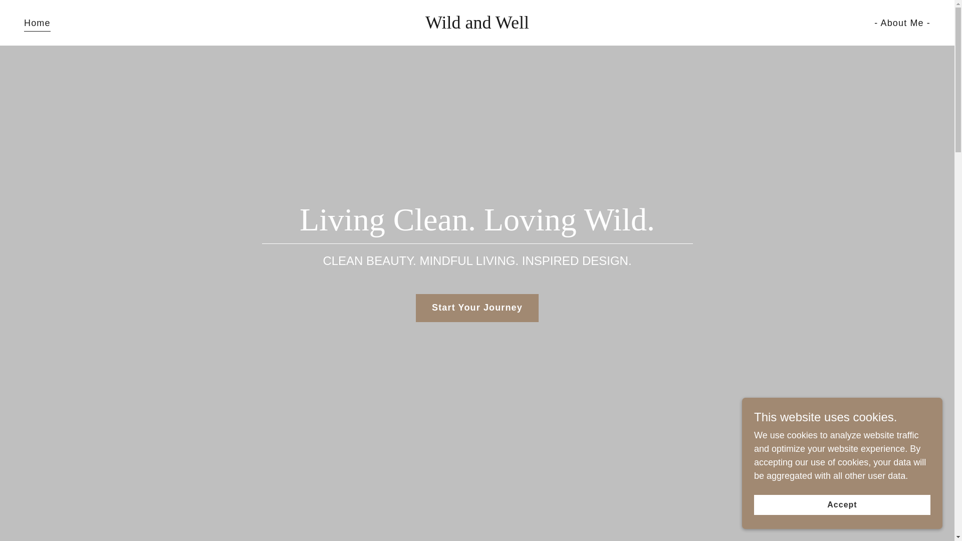 website screenshot of https://wildandwell.online/
