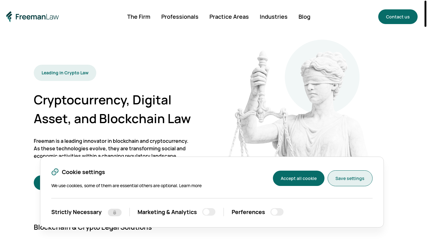 website screenshot of https://report-freemanlaw.com/#!