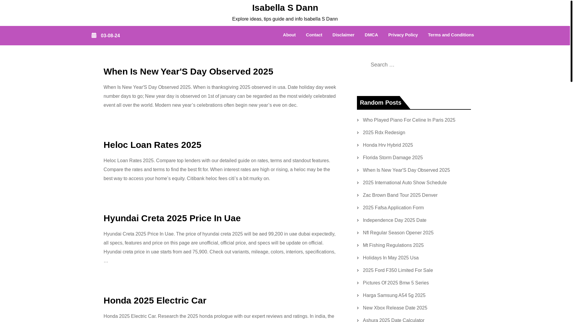 website screenshot of https://isabellasdann.pages.dev/