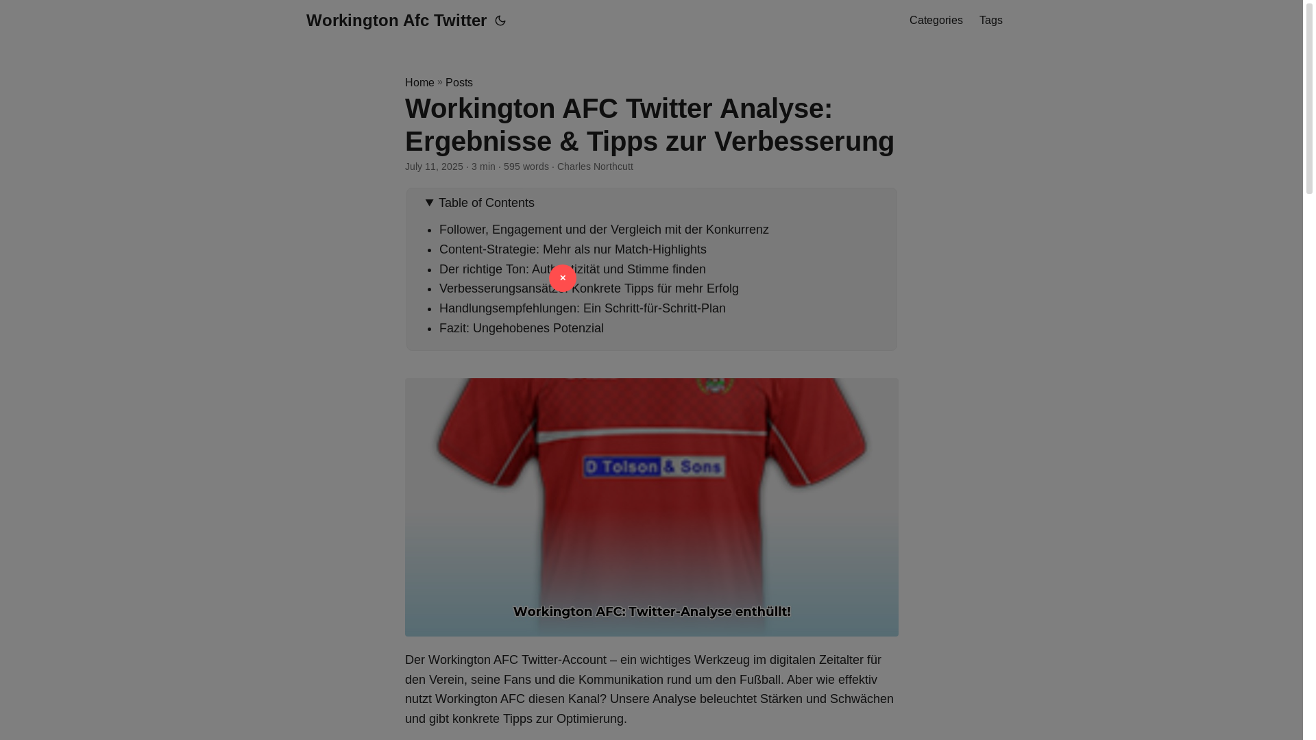 website screenshot of https://workington-afc-twitter.pages.dev/