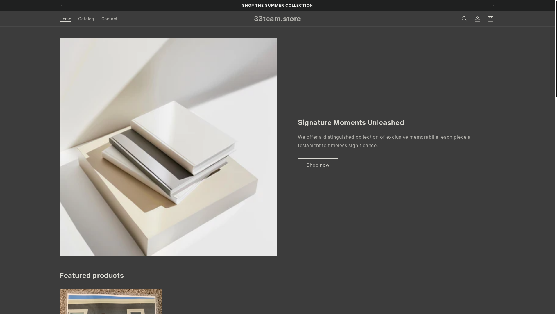 website screenshot of https://33team.store/