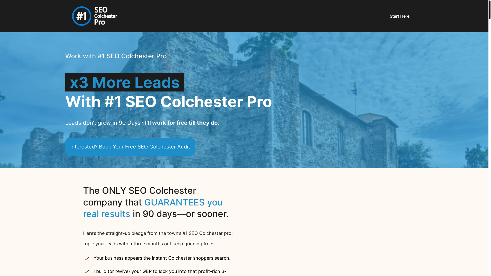 website screenshot of https://seocolchester.pages.dev/